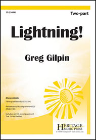 Lightning! Two-Part choral sheet music cover Thumbnail